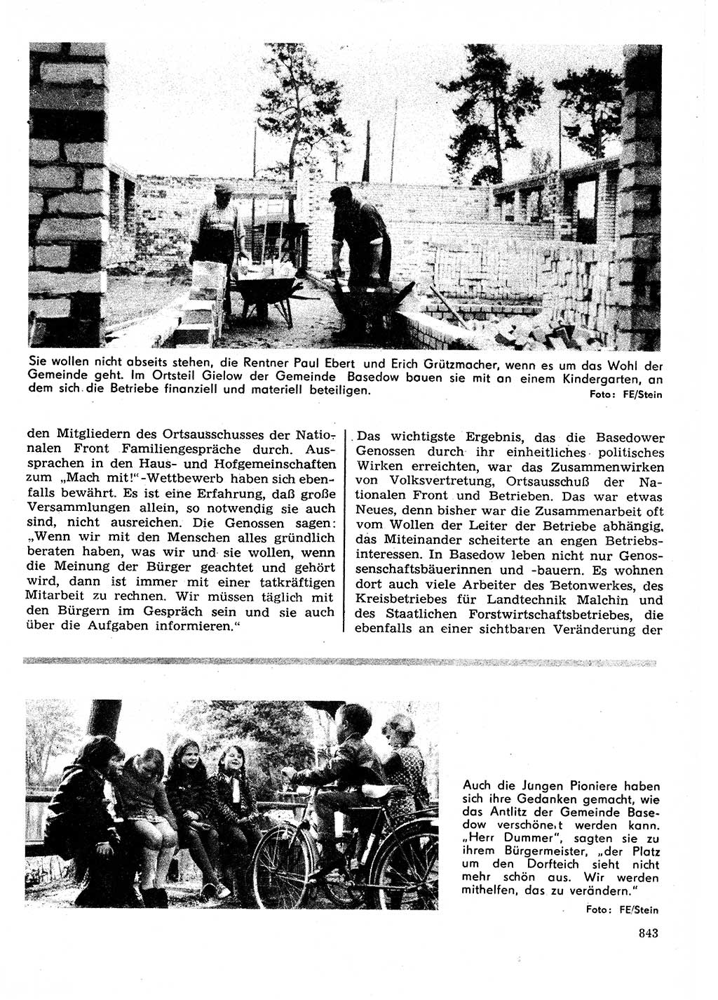 Neuer Weg (NW), Organ des Zentralkomitees (ZK) der SED (Sozialistische Einheitspartei Deutschlands) für Fragen des Parteilebens, 27. Jahrgang [Deutsche Demokratische Republik (DDR)] 1972, Seite 843 (NW ZK SED DDR 1972, S. 843)