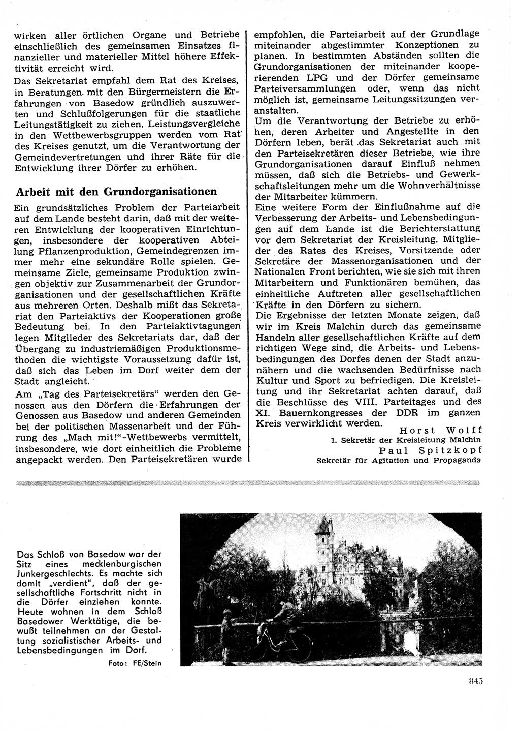 Neuer Weg (NW), Organ des Zentralkomitees (ZK) der SED (Sozialistische Einheitspartei Deutschlands) für Fragen des Parteilebens, 27. Jahrgang [Deutsche Demokratische Republik (DDR)] 1972, Seite 845 (NW ZK SED DDR 1972, S. 845)