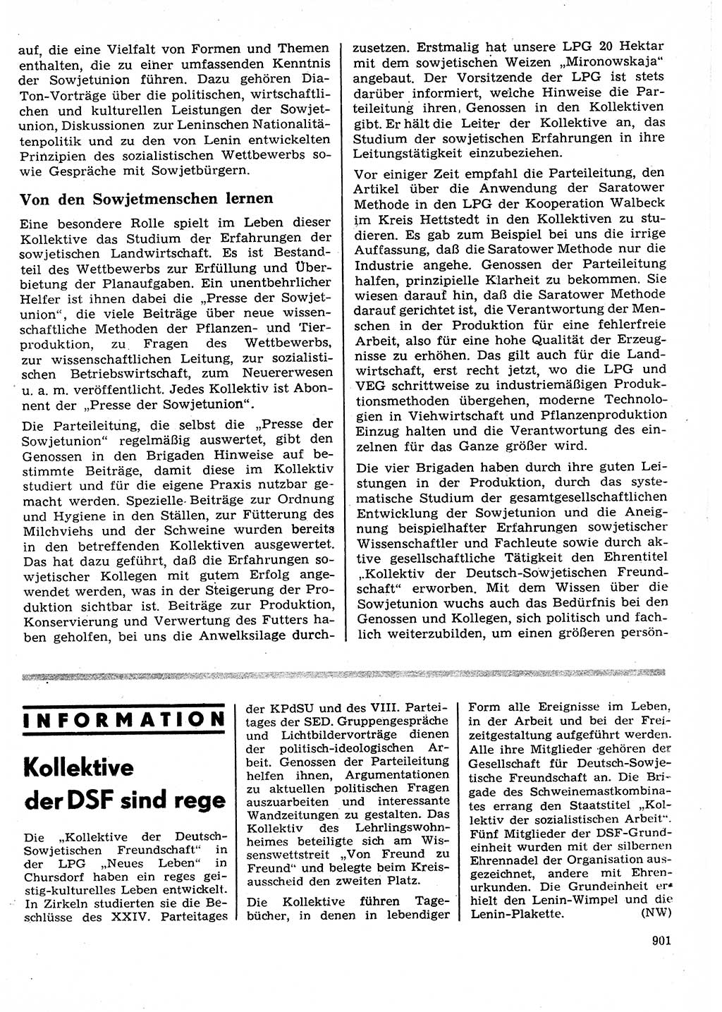 Neuer Weg (NW), Organ des Zentralkomitees (ZK) der SED (Sozialistische Einheitspartei Deutschlands) für Fragen des Parteilebens, 27. Jahrgang [Deutsche Demokratische Republik (DDR)] 1972, Seite 901 (NW ZK SED DDR 1972, S. 901)