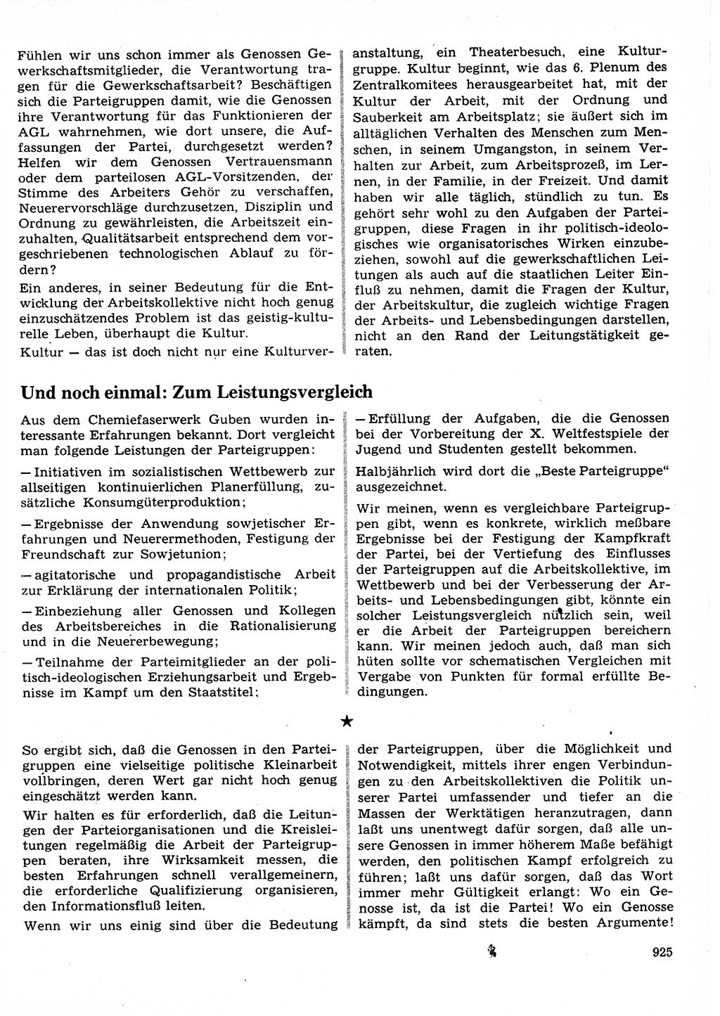 Neuer Weg (NW), Organ des Zentralkomitees (ZK) der SED (Sozialistische Einheitspartei Deutschlands) für Fragen des Parteilebens, 27. Jahrgang [Deutsche Demokratische Republik (DDR)] 1972, Seite 925 (NW ZK SED DDR 1972, S. 925)