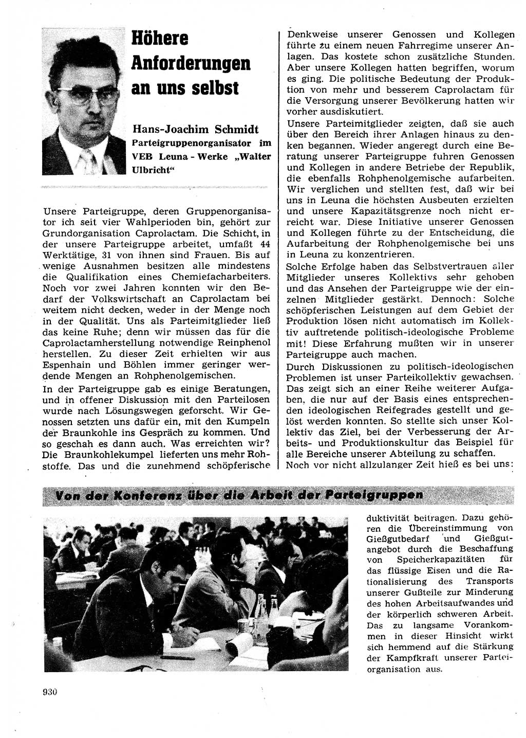 Neuer Weg (NW), Organ des Zentralkomitees (ZK) der SED (Sozialistische Einheitspartei Deutschlands) für Fragen des Parteilebens, 27. Jahrgang [Deutsche Demokratische Republik (DDR)] 1972, Seite 930 (NW ZK SED DDR 1972, S. 930)