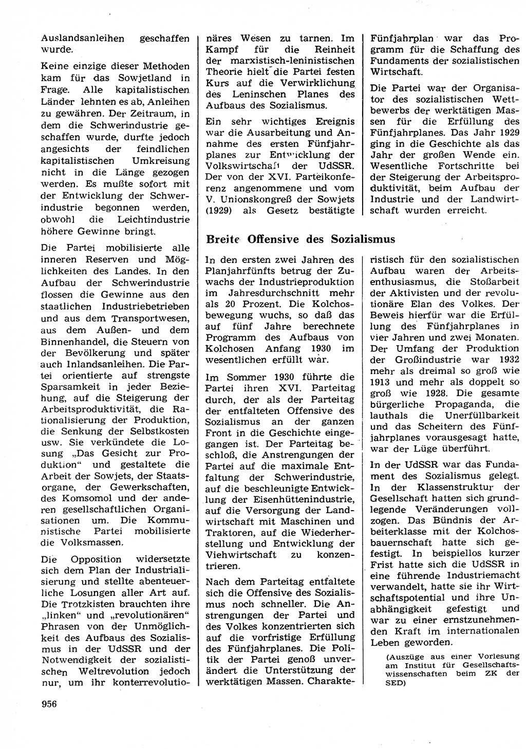 Neuer Weg (NW), Organ des Zentralkomitees (ZK) der SED (Sozialistische Einheitspartei Deutschlands) für Fragen des Parteilebens, 27. Jahrgang [Deutsche Demokratische Republik (DDR)] 1972, Seite 956 (NW ZK SED DDR 1972, S. 956)