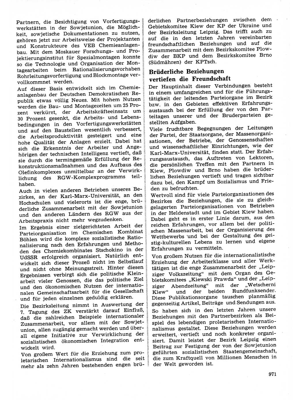 Neuer Weg (NW), Organ des Zentralkomitees (ZK) der SED (Sozialistische Einheitspartei Deutschlands) für Fragen des Parteilebens, 27. Jahrgang [Deutsche Demokratische Republik (DDR)] 1972, Seite 971 (NW ZK SED DDR 1972, S. 971)
