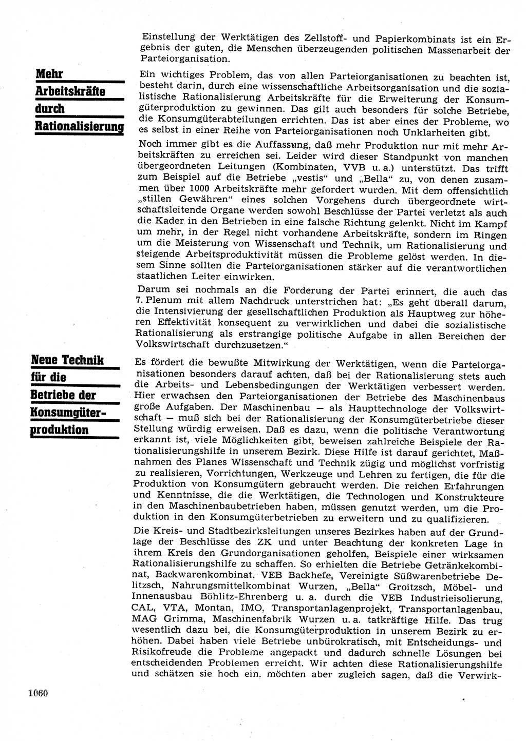 Neuer Weg (NW), Organ des Zentralkomitees (ZK) der SED (Sozialistische Einheitspartei Deutschlands) für Fragen des Parteilebens, 27. Jahrgang [Deutsche Demokratische Republik (DDR)] 1972, Seite 1060 (NW ZK SED DDR 1972, S. 1060)