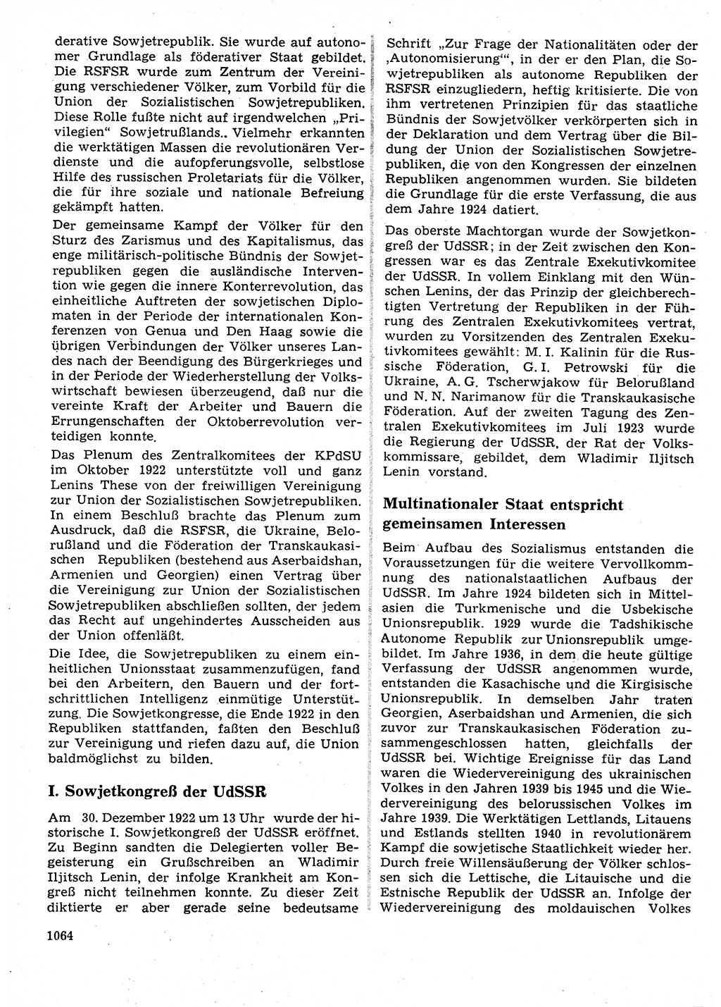 Neuer Weg (NW), Organ des Zentralkomitees (ZK) der SED (Sozialistische Einheitspartei Deutschlands) für Fragen des Parteilebens, 27. Jahrgang [Deutsche Demokratische Republik (DDR)] 1972, Seite 1064 (NW ZK SED DDR 1972, S. 1064)