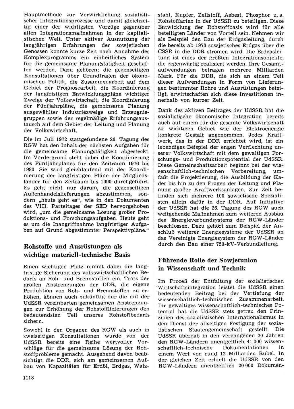 Neuer Weg (NW), Organ des Zentralkomitees (ZK) der SED (Sozialistische Einheitspartei Deutschlands) für Fragen des Parteilebens, 27. Jahrgang [Deutsche Demokratische Republik (DDR)] 1972, Seite 1118 (NW ZK SED DDR 1972, S. 1118)