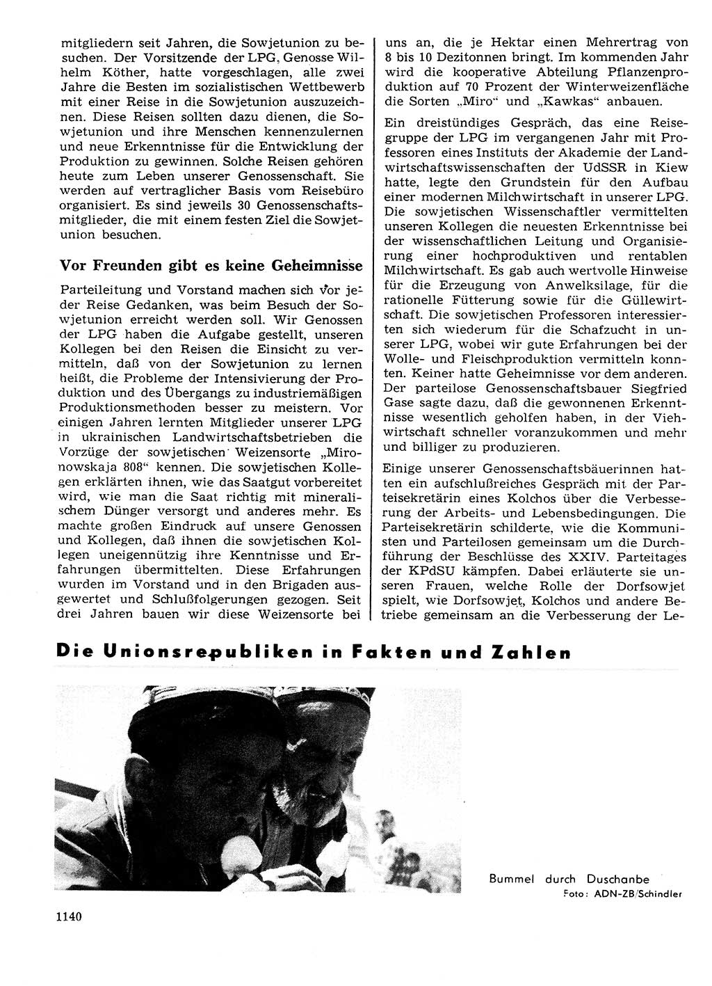 Neuer Weg (NW), Organ des Zentralkomitees (ZK) der SED (Sozialistische Einheitspartei Deutschlands) für Fragen des Parteilebens, 27. Jahrgang [Deutsche Demokratische Republik (DDR)] 1972, Seite 1140 (NW ZK SED DDR 1972, S. 1140)