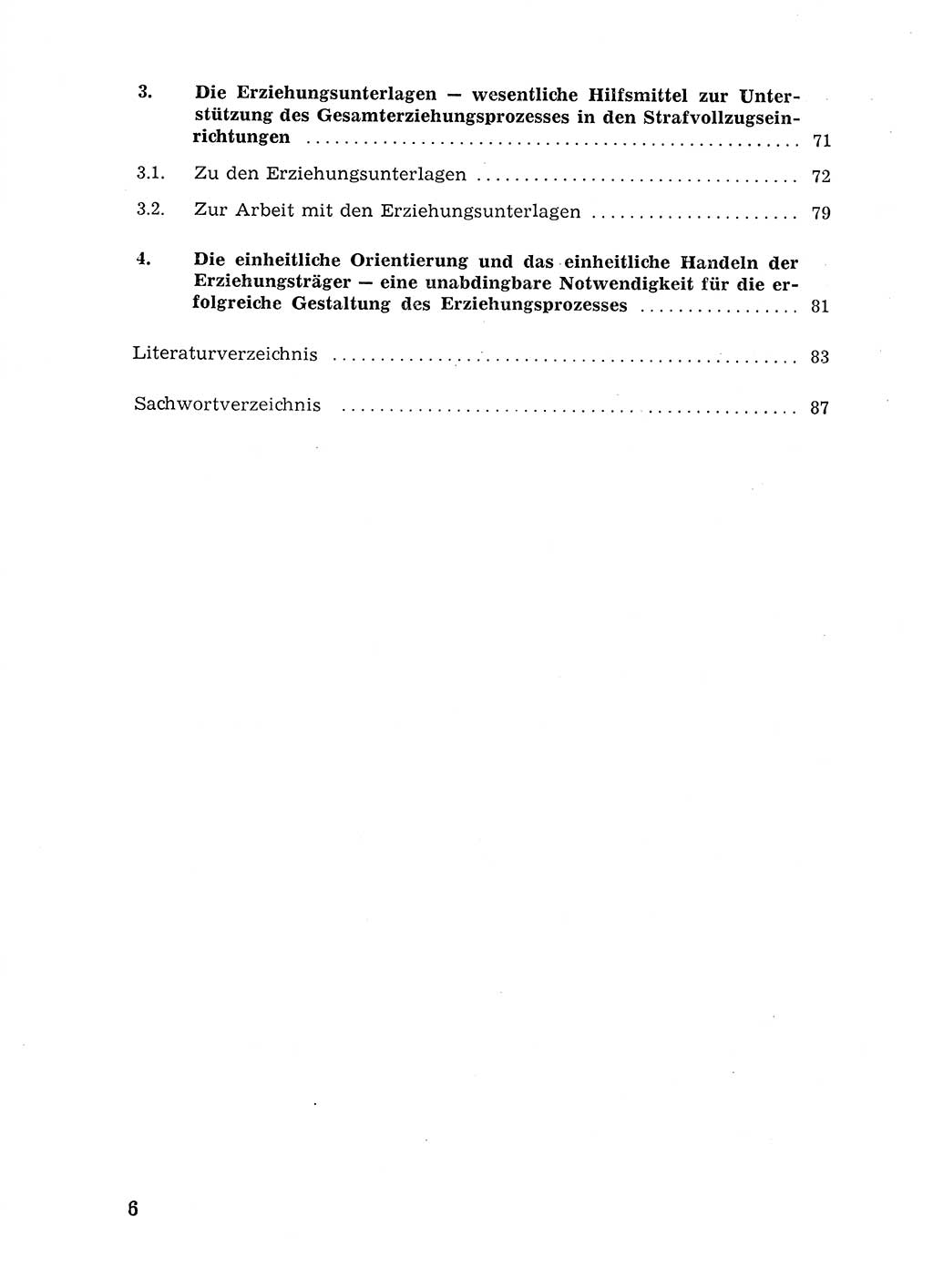 Sozialistischer Strafvollzug (SV) [Deutsche Demokratische Republik (DDR)] 1972, Seite 6 (Soz. SV DDR 1972, S. 6)