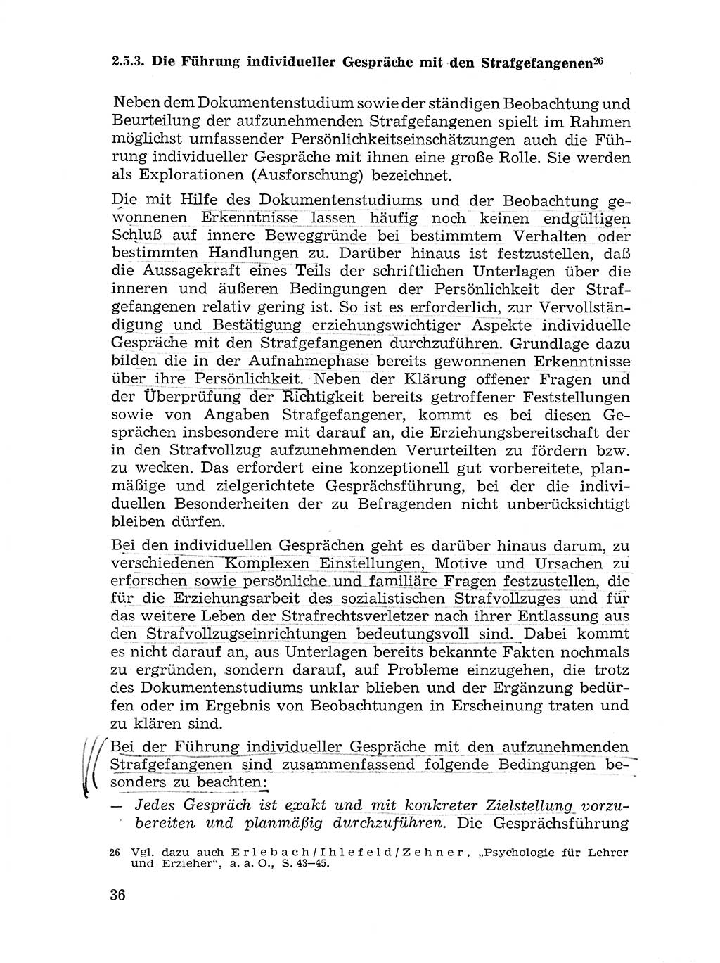Sozialistischer Strafvollzug (SV) [Deutsche Demokratische Republik (DDR)] 1972, Seite 36 (Soz. SV DDR 1972, S. 36)