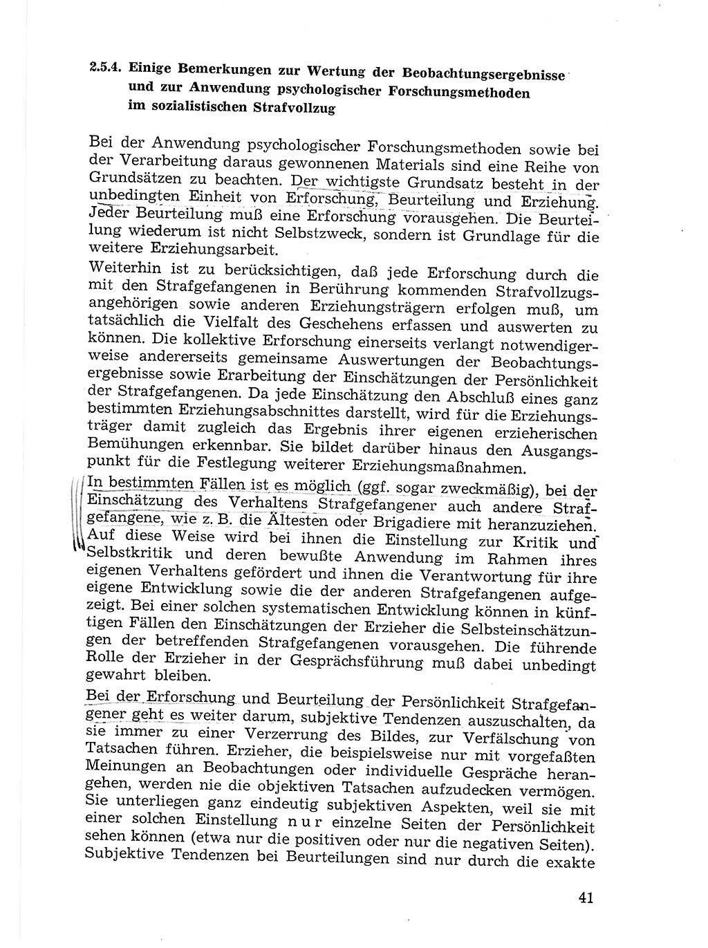 Sozialistischer Strafvollzug (SV) [Deutsche Demokratische Republik (DDR)] 1972, Seite 41 (Soz. SV DDR 1972, S. 41)