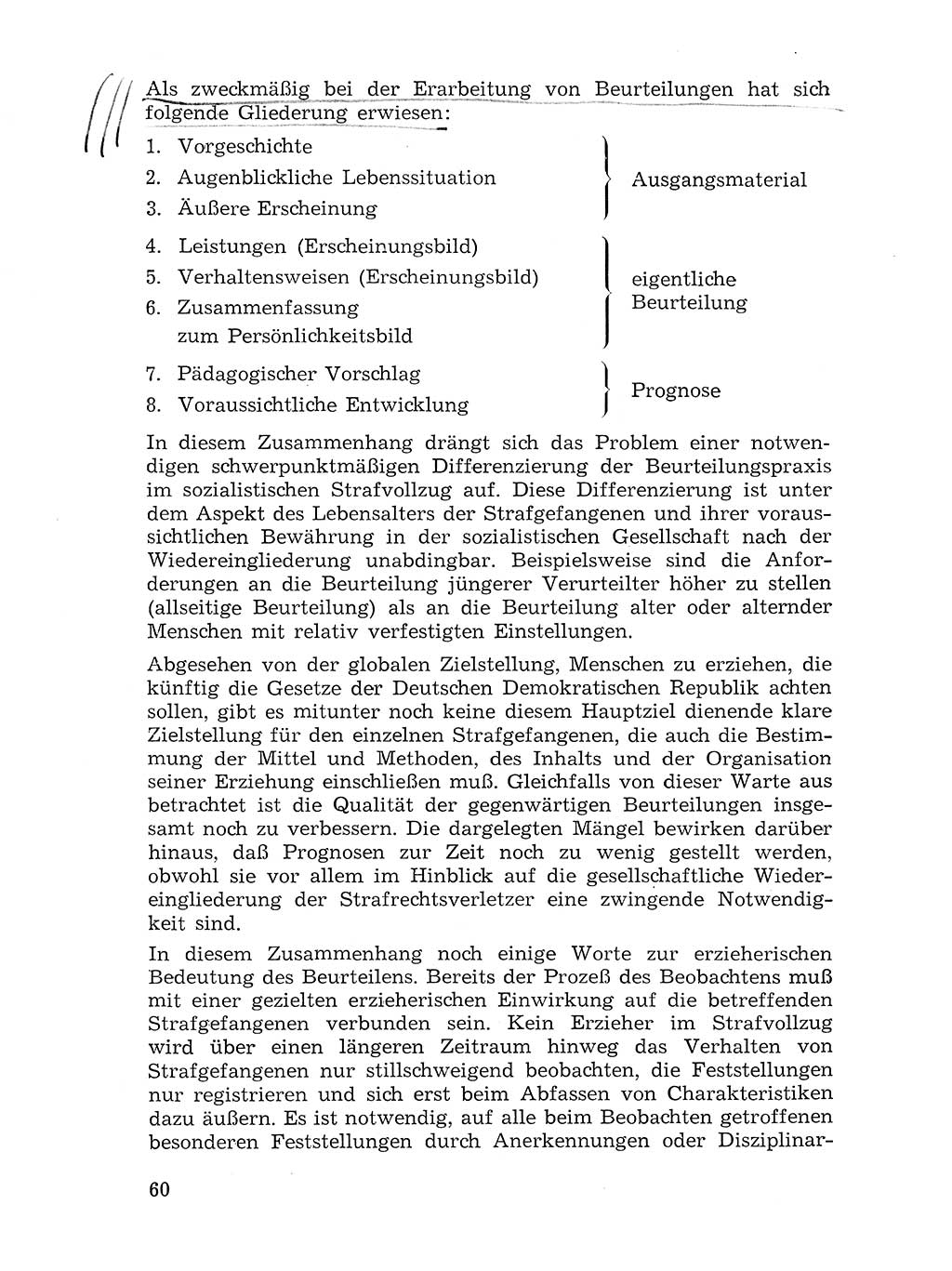 Sozialistischer Strafvollzug (SV) [Deutsche Demokratische Republik (DDR)] 1972, Seite 60 (Soz. SV DDR 1972, S. 60)