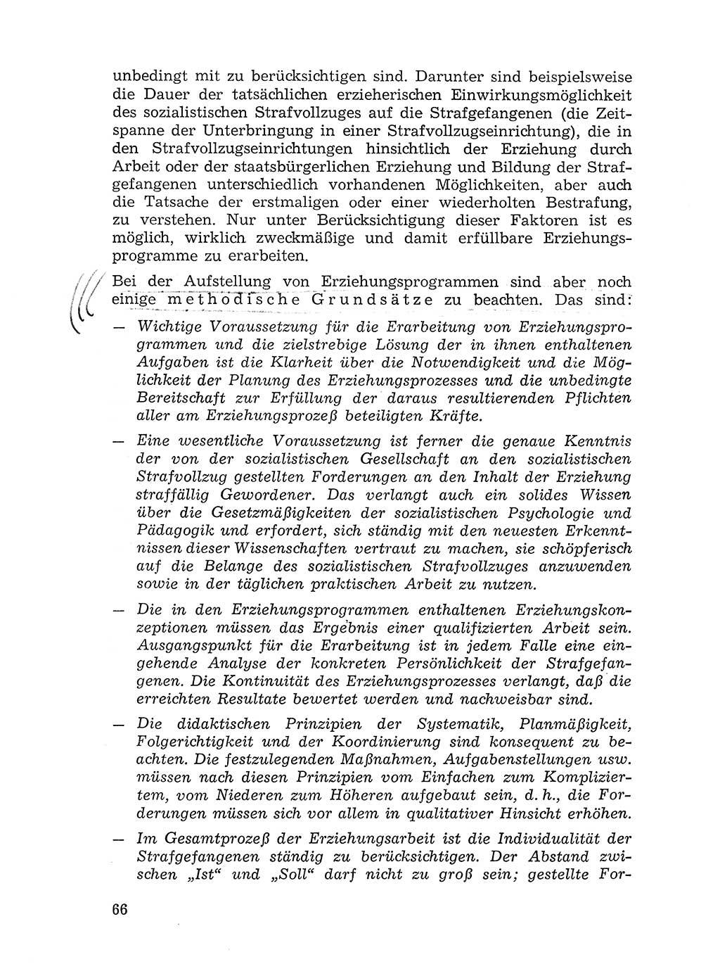 Sozialistischer Strafvollzug (SV) [Deutsche Demokratische Republik (DDR)] 1972, Seite 66 (Soz. SV DDR 1972, S. 66)