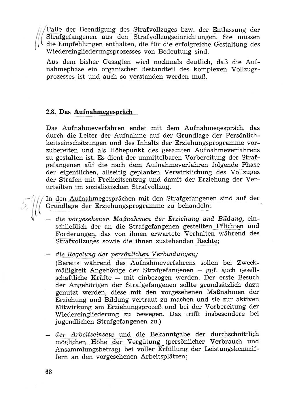 Sozialistischer Strafvollzug (SV) [Deutsche Demokratische Republik (DDR)] 1972, Seite 68 (Soz. SV DDR 1972, S. 68)