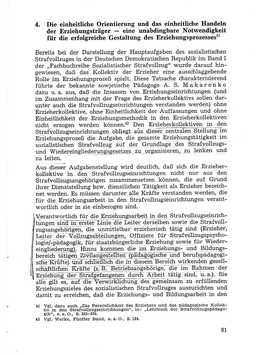 Sozialistischer Strafvollzug (SV) [Deutsche Demokratische Republik (DDR)] 1972, Seite 81 (Soz. SV DDR 1972, S. 81)