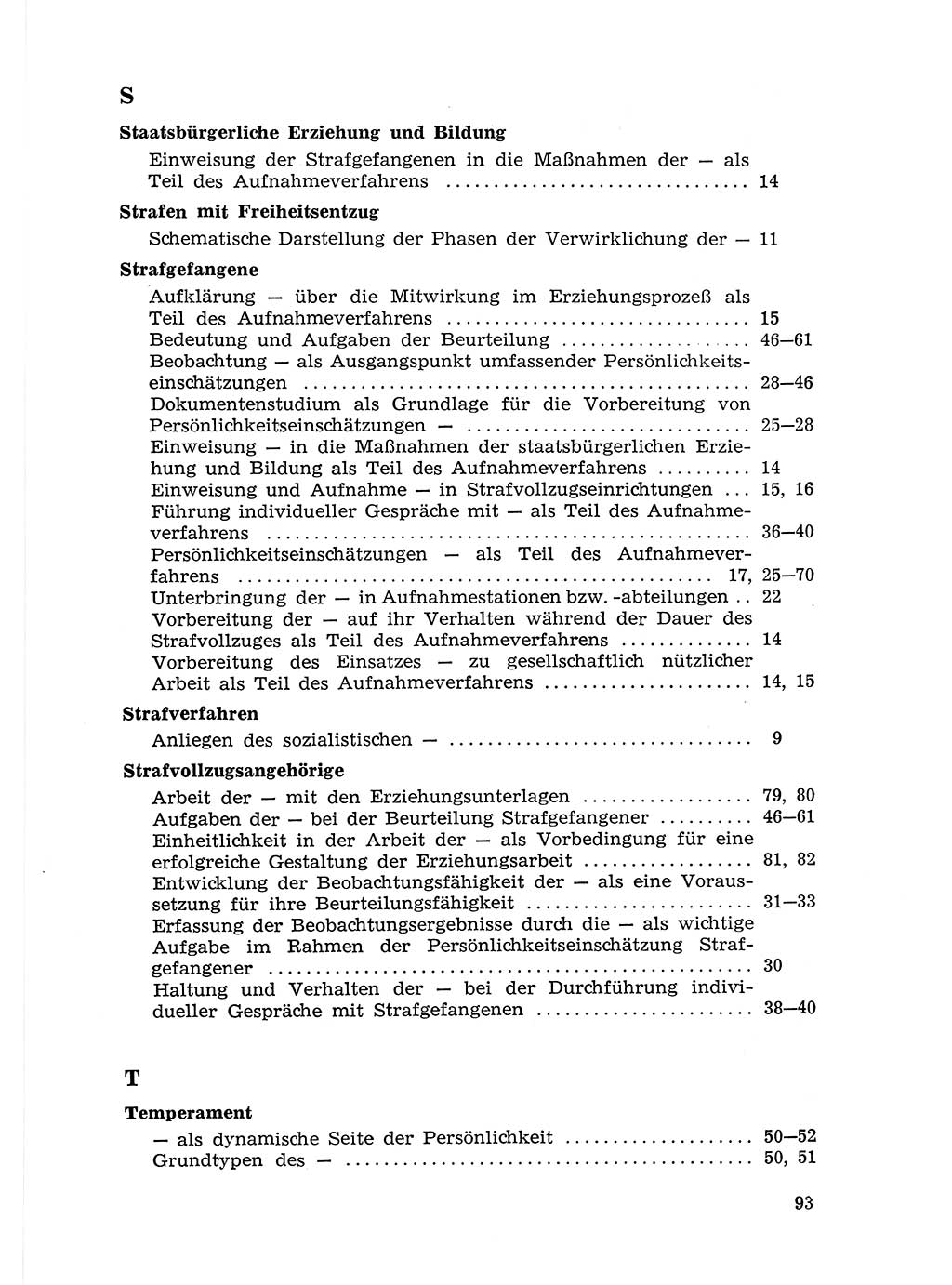 Sozialistischer Strafvollzug (SV) [Deutsche Demokratische Republik (DDR)] 1972, Seite 93 (Soz. SV DDR 1972, S. 93)