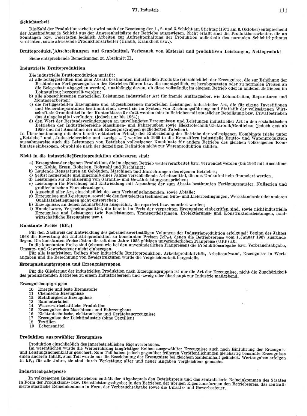 Statistisches Jahrbuch der Deutschen Demokratischen Republik (DDR) 1972, Seite 111 (Stat. Jb. DDR 1972, S. 111)