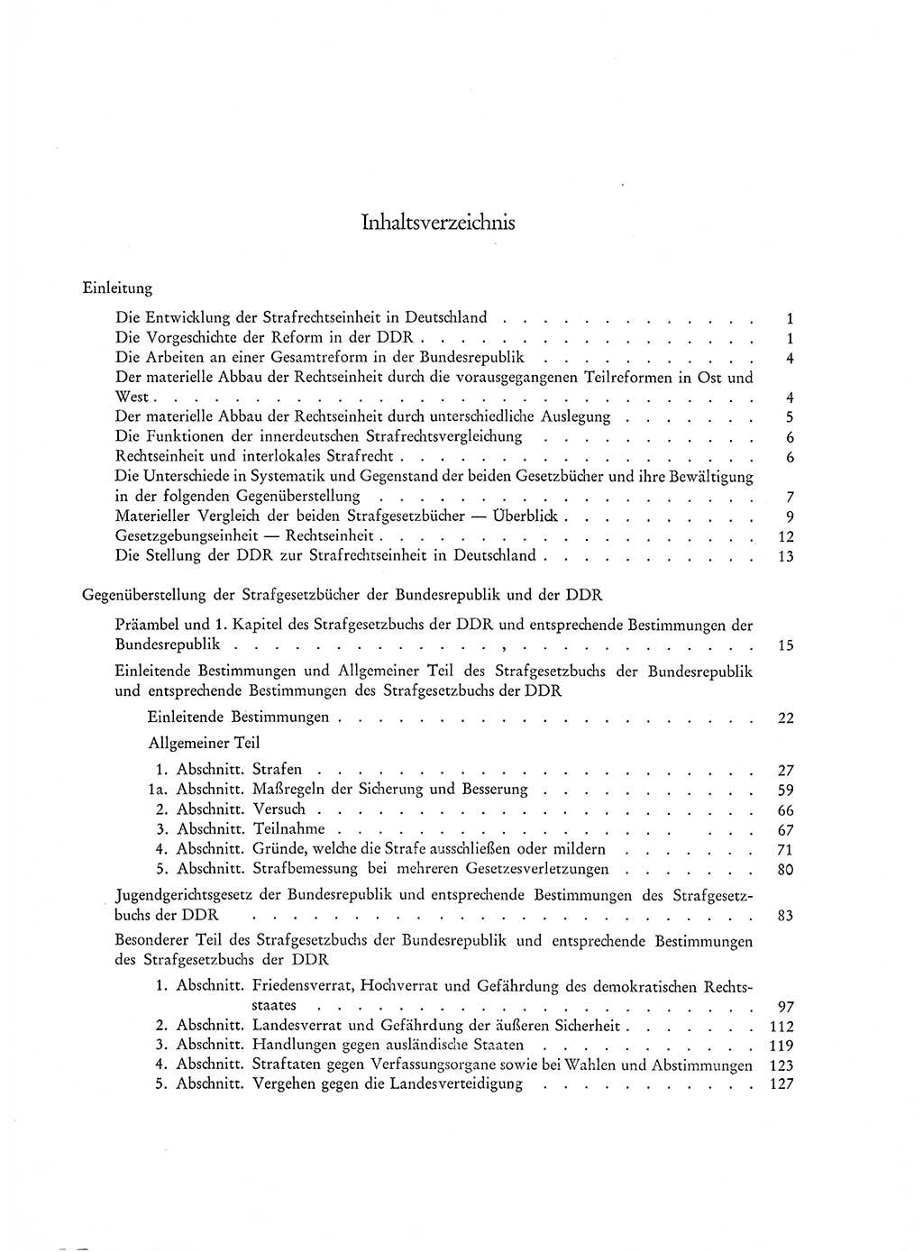 Strafgesetzgebung in Deutschland [Bundesrepublik Deutschland (BRD) und Deutsche Demokratische Republik (DDR)] 1972, Seite 7 (Str.-Ges. Dtl. StGB BRD DDR 1972, S. 7)