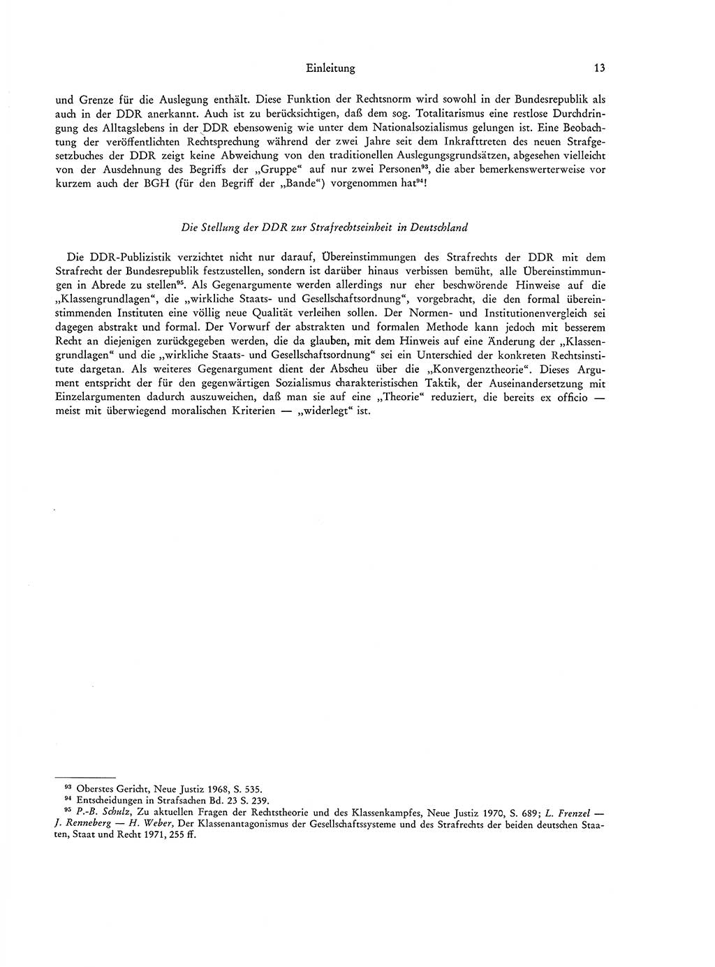 Strafgesetzgebung in Deutschland [Bundesrepublik Deutschland (BRD) und Deutsche Demokratische Republik (DDR)] 1972, Seite 13 (Str.-Ges. Dtl. StGB BRD DDR 1972, S. 13)