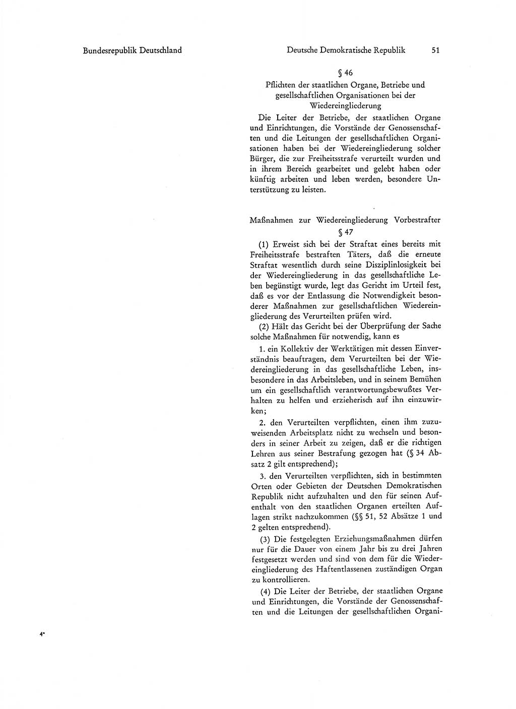 Strafgesetzgebung in Deutschland [Bundesrepublik Deutschland (BRD) und Deutsche Demokratische Republik (DDR)] 1972, Seite 51 (Str.-Ges. Dtl. StGB BRD DDR 1972, S. 51)