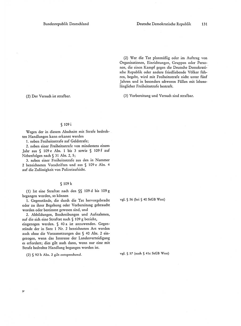 Strafgesetzgebung in Deutschland [Bundesrepublik Deutschland (BRD) und Deutsche Demokratische Republik (DDR)] 1972, Seite 131 (Str.-Ges. Dtl. StGB BRD DDR 1972, S. 131)