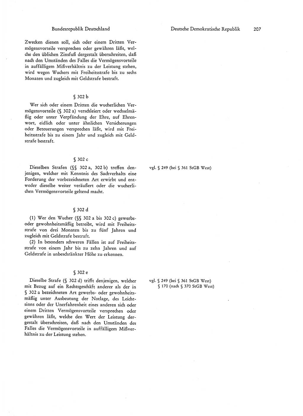 Strafgesetzgebung in Deutschland [Bundesrepublik Deutschland (BRD) und Deutsche Demokratische Republik (DDR)] 1972, Seite 207 (Str.-Ges. Dtl. StGB BRD DDR 1972, S. 207)
