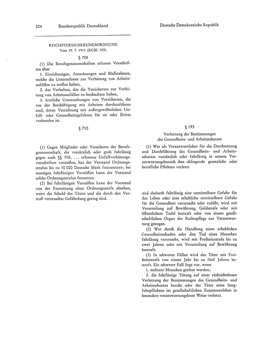 Strafgesetzgebung in Deutschland [Bundesrepublik Deutschland (BRD) und Deutsche Demokratische Republik (DDR)] 1972, Seite 224 (Str.-Ges. Dtl. StGB BRD DDR 1972, S. 224)