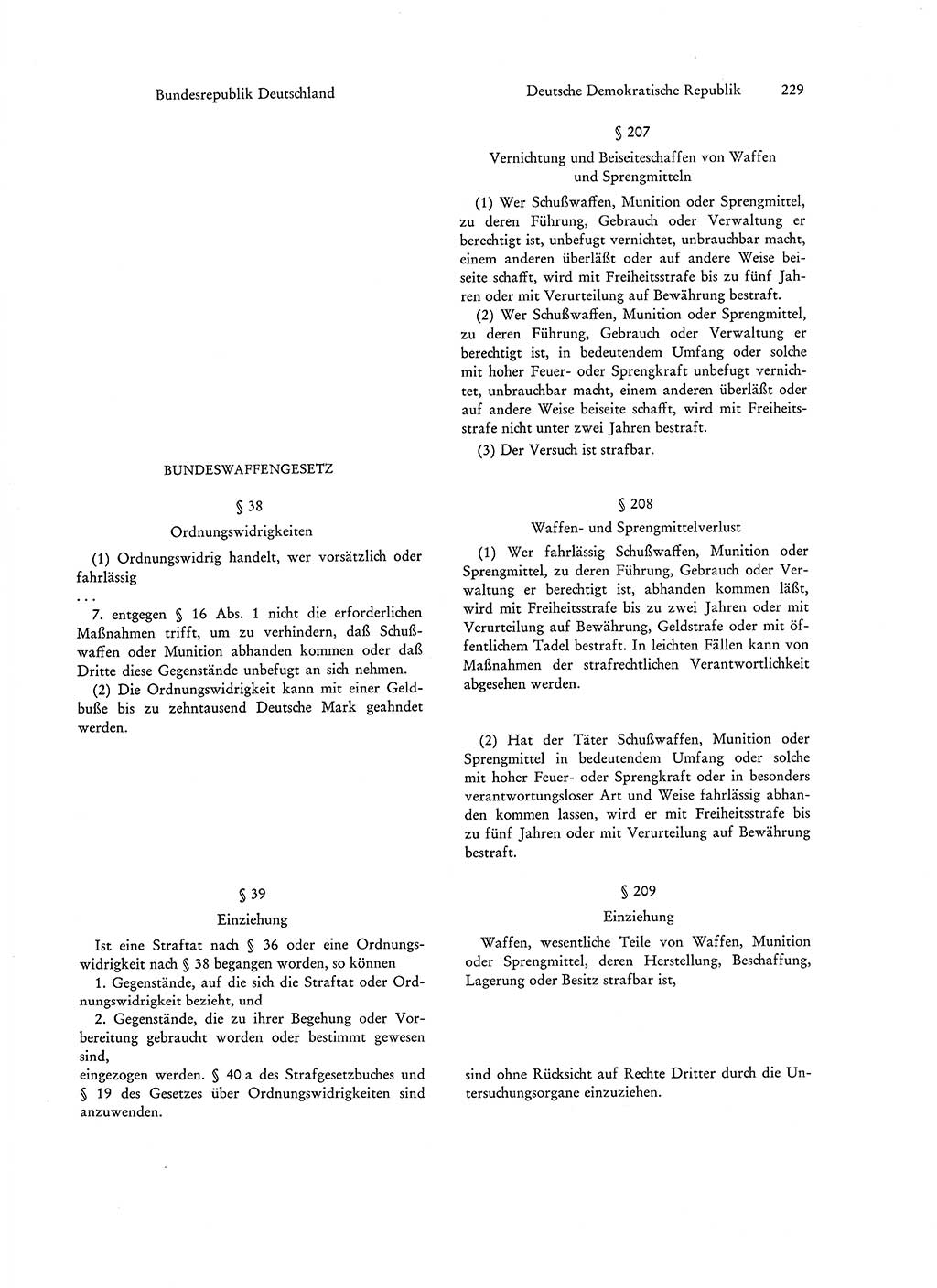 Strafgesetzgebung in Deutschland [Bundesrepublik Deutschland (BRD) und Deutsche Demokratische Republik (DDR)] 1972, Seite 229 (Str.-Ges. Dtl. StGB BRD DDR 1972, S. 229)