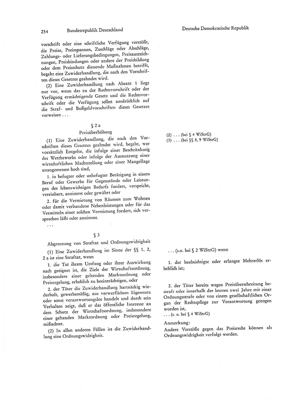 Strafgesetzgebung in Deutschland [Bundesrepublik Deutschland (BRD) und Deutsche Demokratische Republik (DDR)] 1972, Seite 254 (Str.-Ges. Dtl. StGB BRD DDR 1972, S. 254)