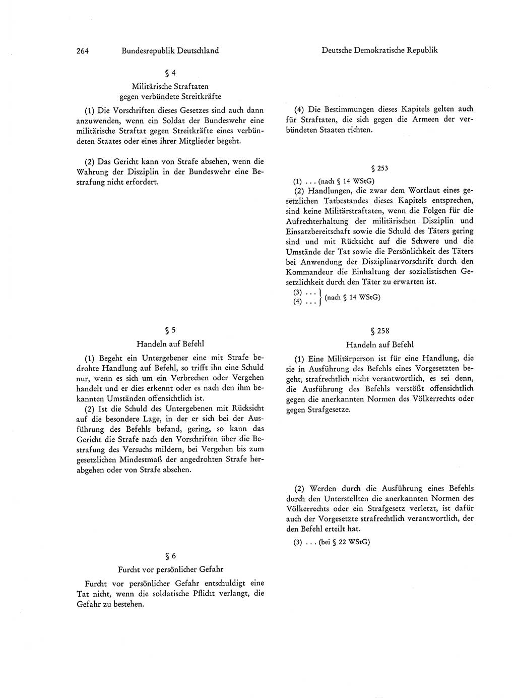 Strafgesetzgebung in Deutschland [Bundesrepublik Deutschland (BRD) und Deutsche Demokratische Republik (DDR)] 1972, Seite 264 (Str.-Ges. Dtl. StGB BRD DDR 1972, S. 264)