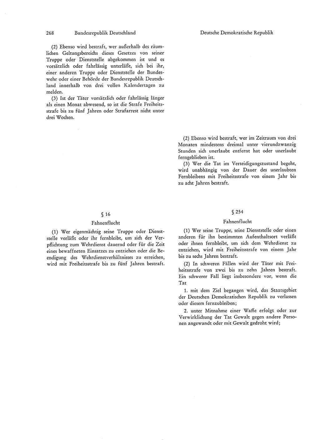 Strafgesetzgebung in Deutschland [Bundesrepublik Deutschland (BRD) und Deutsche Demokratische Republik (DDR)] 1972, Seite 268 (Str.-Ges. Dtl. StGB BRD DDR 1972, S. 268)