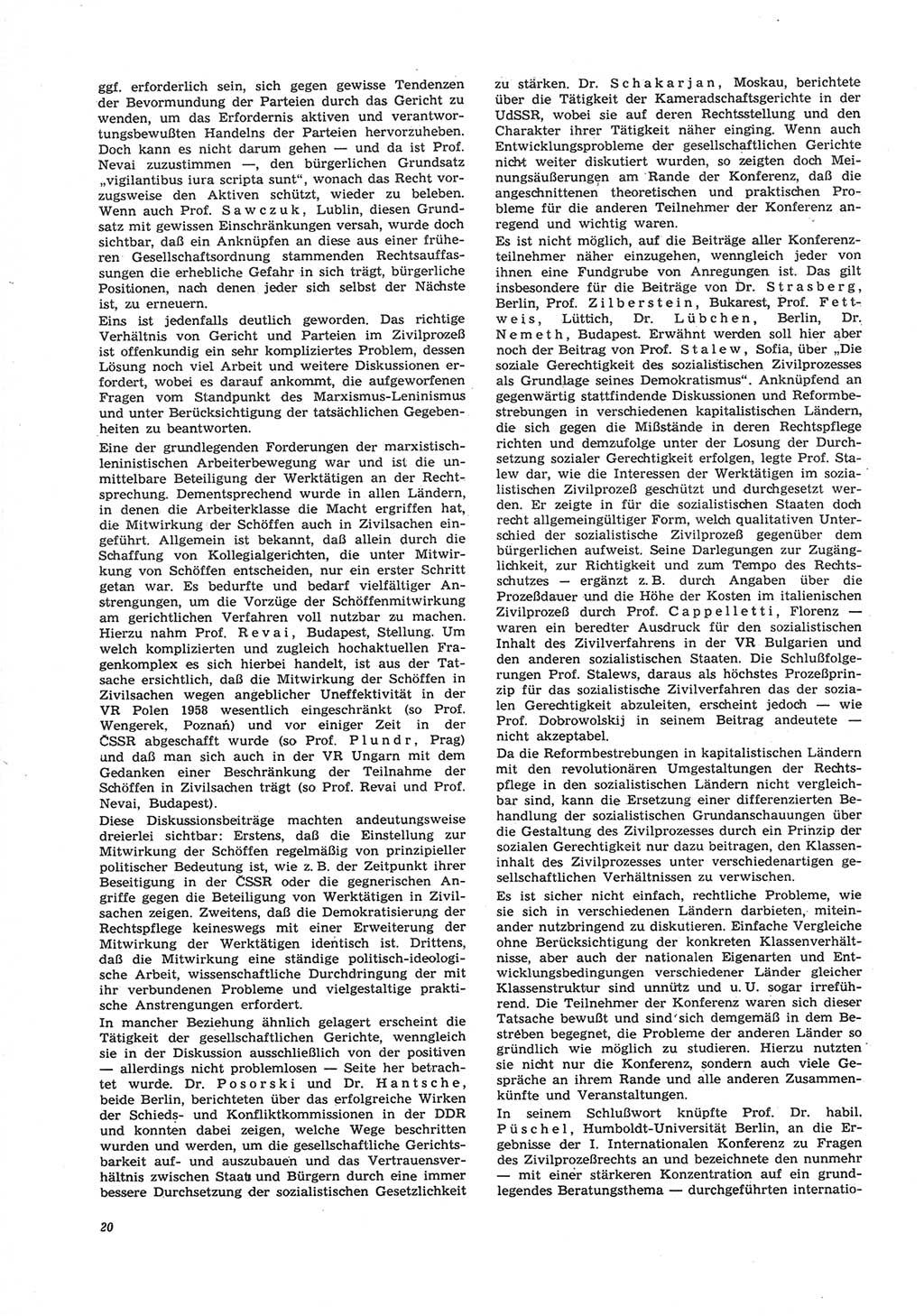 Neue Justiz (NJ), Zeitschrift für Recht und Rechtswissenschaft [Deutsche Demokratische Republik (DDR)], 26. Jahrgang 1972, Seite 20 (NJ DDR 1972, S. 20)