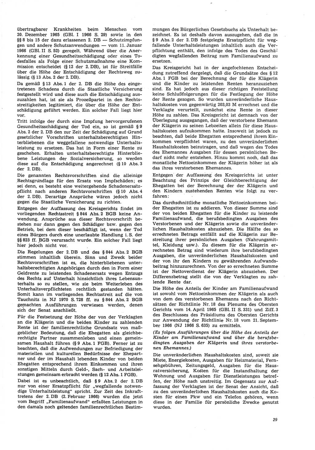 Neue Justiz (NJ), Zeitschrift für Recht und Rechtswissenschaft [Deutsche Demokratische Republik (DDR)], 26. Jahrgang 1972, Seite 29 (NJ DDR 1972, S. 29)