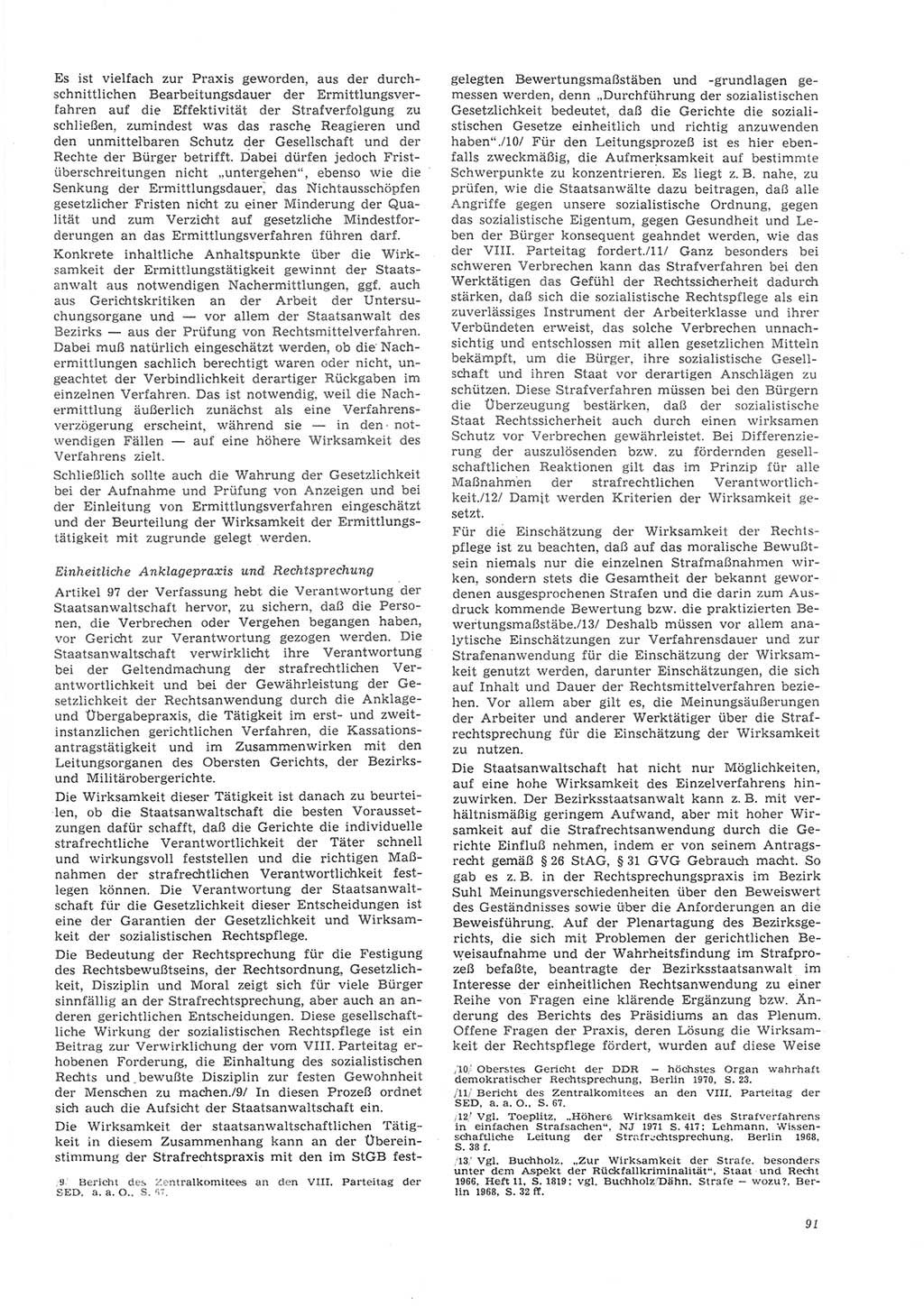Neue Justiz (NJ), Zeitschrift für Recht und Rechtswissenschaft [Deutsche Demokratische Republik (DDR)], 26. Jahrgang 1972, Seite 91 (NJ DDR 1972, S. 91)