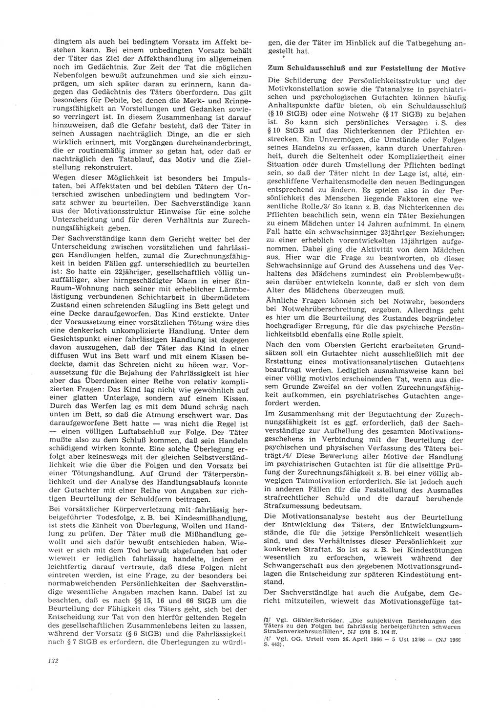 Neue Justiz (NJ), Zeitschrift für Recht und Rechtswissenschaft [Deutsche Demokratische Republik (DDR)], 26. Jahrgang 1972, Seite 132 (NJ DDR 1972, S. 132)