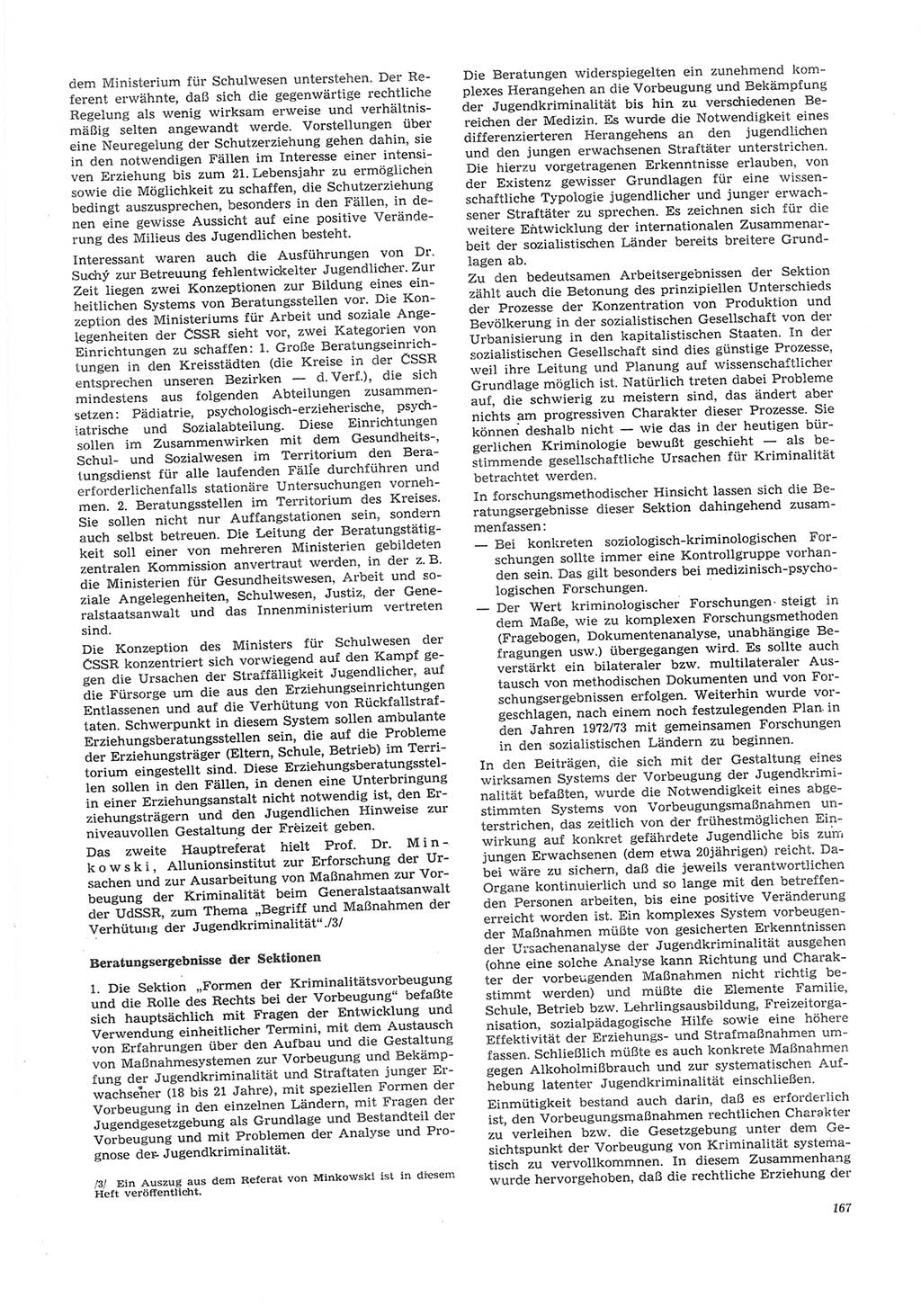 Neue Justiz (NJ), Zeitschrift für Recht und Rechtswissenschaft [Deutsche Demokratische Republik (DDR)], 26. Jahrgang 1972, Seite 167 (NJ DDR 1972, S. 167)