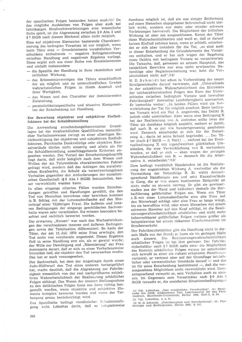 Neue Justiz (NJ), Zeitschrift für Recht und Rechtswissenschaft [Deutsche Demokratische Republik (DDR)], 26. Jahrgang 1972, Seite 202 (NJ DDR 1972, S. 202)