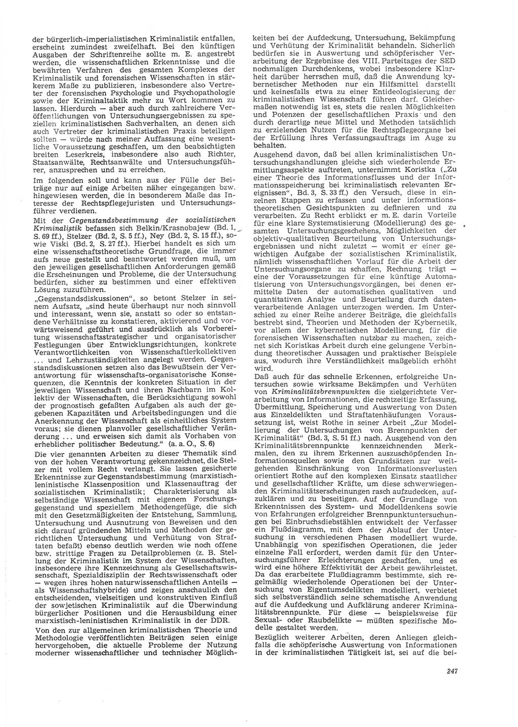 Neue Justiz (NJ), Zeitschrift für Recht und Rechtswissenschaft [Deutsche Demokratische Republik (DDR)], 26. Jahrgang 1972, Seite 247 (NJ DDR 1972, S. 247)