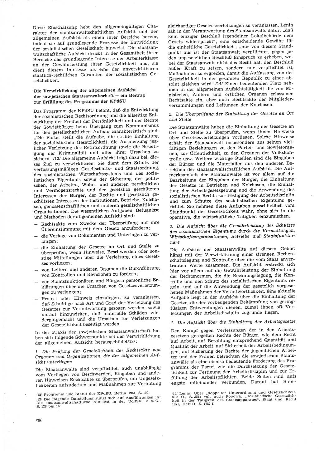 Neue Justiz (NJ), Zeitschrift für Recht und Rechtswissenschaft [Deutsche Demokratische Republik (DDR)], 26. Jahrgang 1972, Seite 280 (NJ DDR 1972, S. 280)