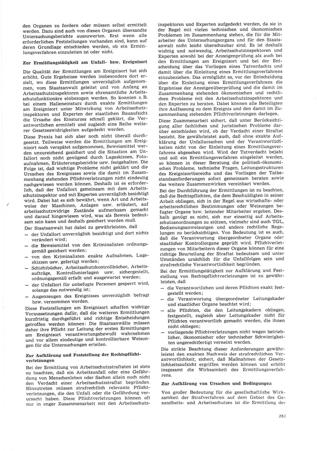 Neue Justiz (NJ), Zeitschrift für Recht und Rechtswissenschaft [Deutsche Demokratische Republik (DDR)], 26. Jahrgang 1972, Seite 283 (NJ DDR 1972, S. 283)