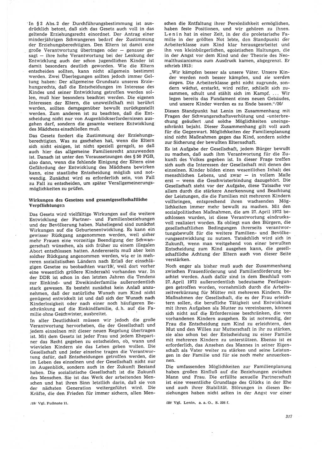 Neue Justiz (NJ), Zeitschrift für Recht und Rechtswissenschaft [Deutsche Demokratische Republik (DDR)], 26. Jahrgang 1972, Seite 317 (NJ DDR 1972, S. 317)