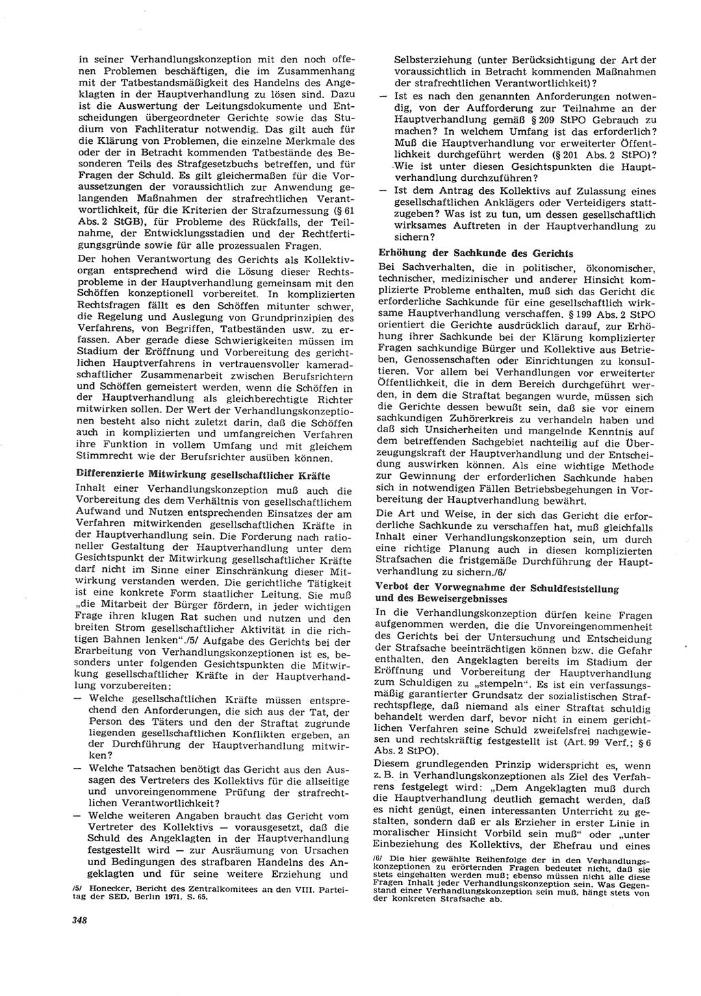 Neue Justiz (NJ), Zeitschrift für Recht und Rechtswissenschaft [Deutsche Demokratische Republik (DDR)], 26. Jahrgang 1972, Seite 348 (NJ DDR 1972, S. 348)