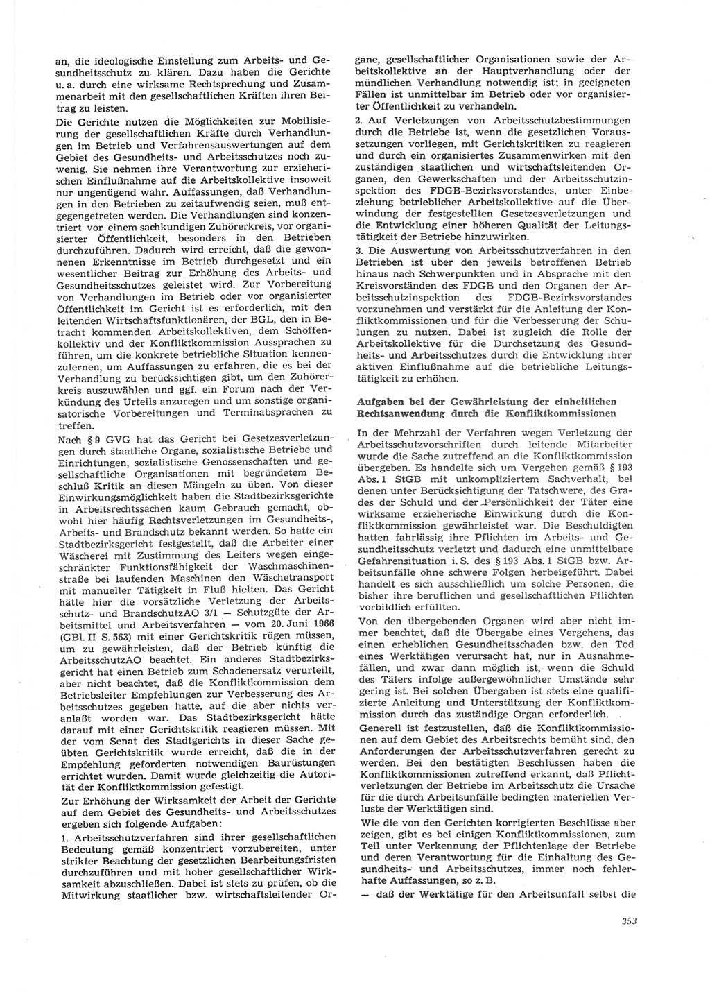 Neue Justiz (NJ), Zeitschrift für Recht und Rechtswissenschaft [Deutsche Demokratische Republik (DDR)], 26. Jahrgang 1972, Seite 353 (NJ DDR 1972, S. 353)