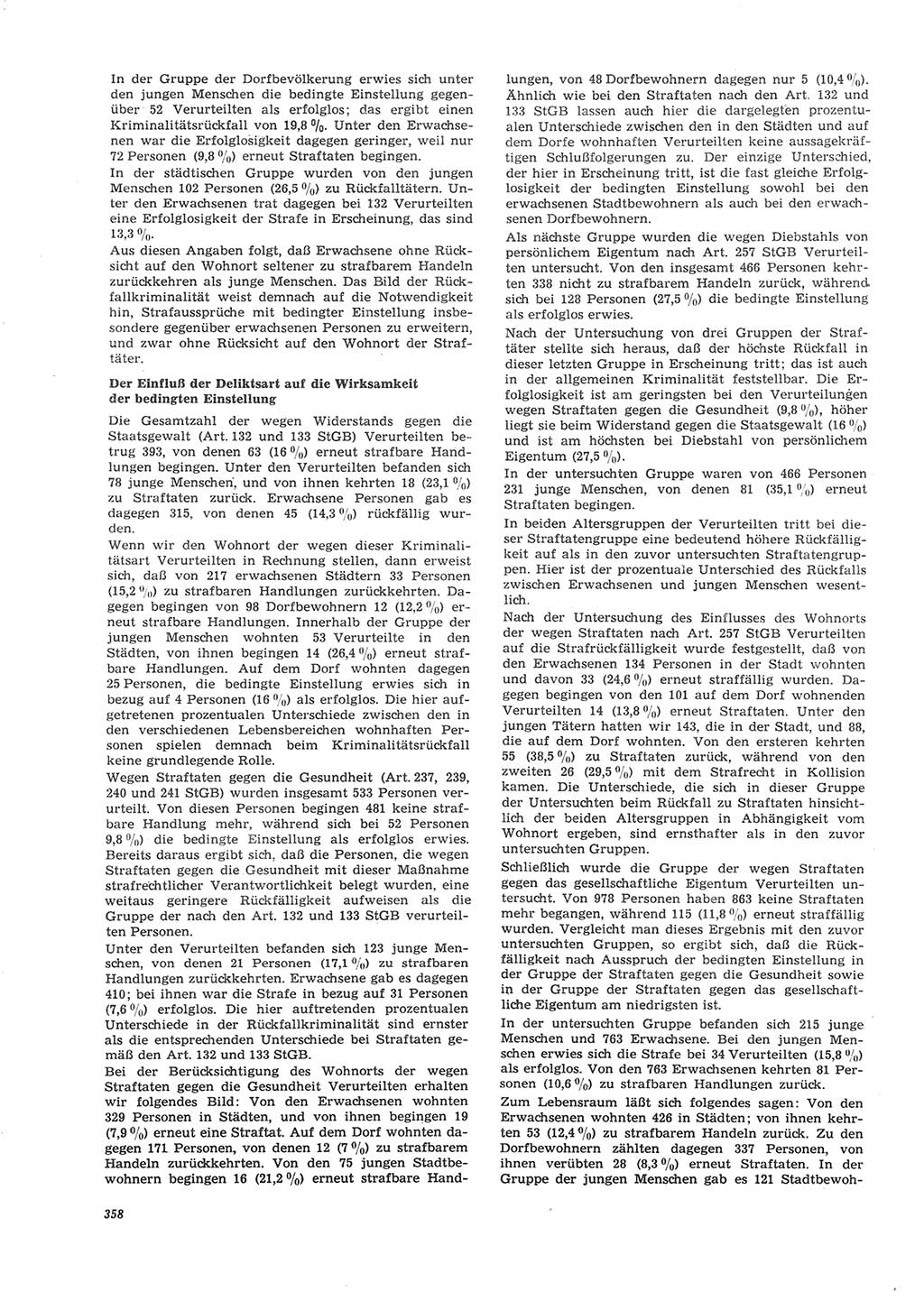 Neue Justiz (NJ), Zeitschrift für Recht und Rechtswissenschaft [Deutsche Demokratische Republik (DDR)], 26. Jahrgang 1972, Seite 358 (NJ DDR 1972, S. 358)