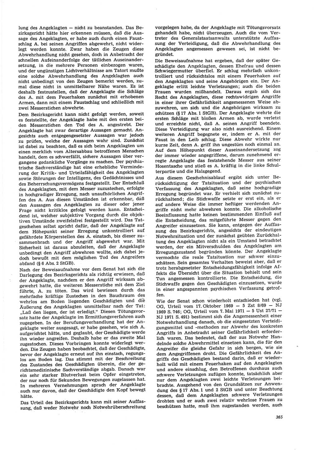 Neue Justiz (NJ), Zeitschrift für Recht und Rechtswissenschaft [Deutsche Demokratische Republik (DDR)], 26. Jahrgang 1972, Seite 365 (NJ DDR 1972, S. 365)