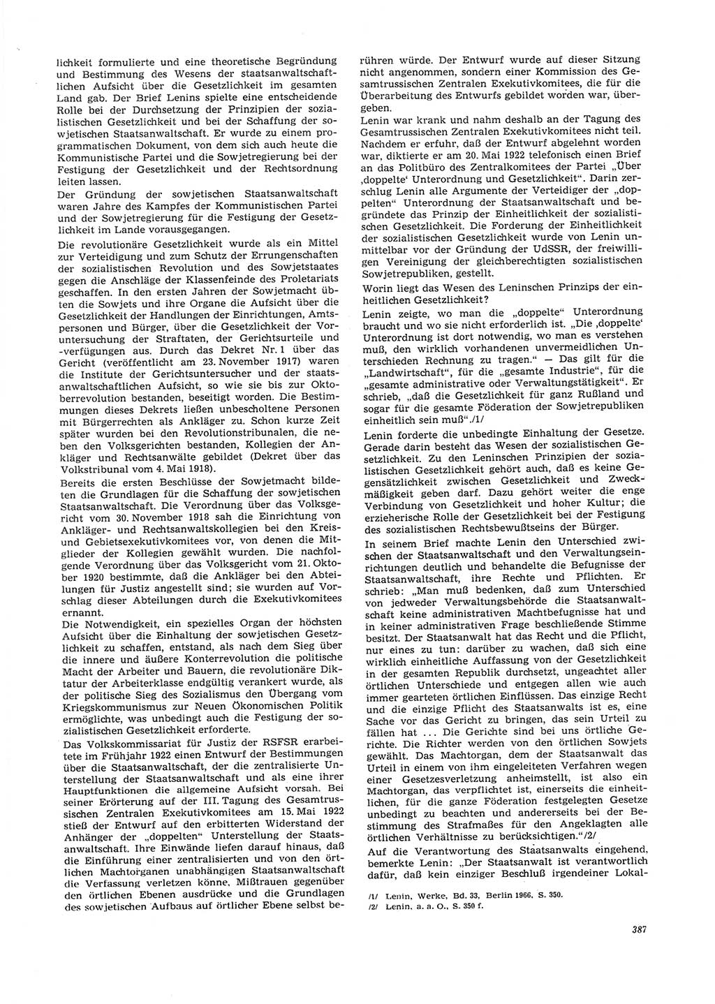 Neue Justiz (NJ), Zeitschrift für Recht und Rechtswissenschaft [Deutsche Demokratische Republik (DDR)], 26. Jahrgang 1972, Seite 387 (NJ DDR 1972, S. 387)