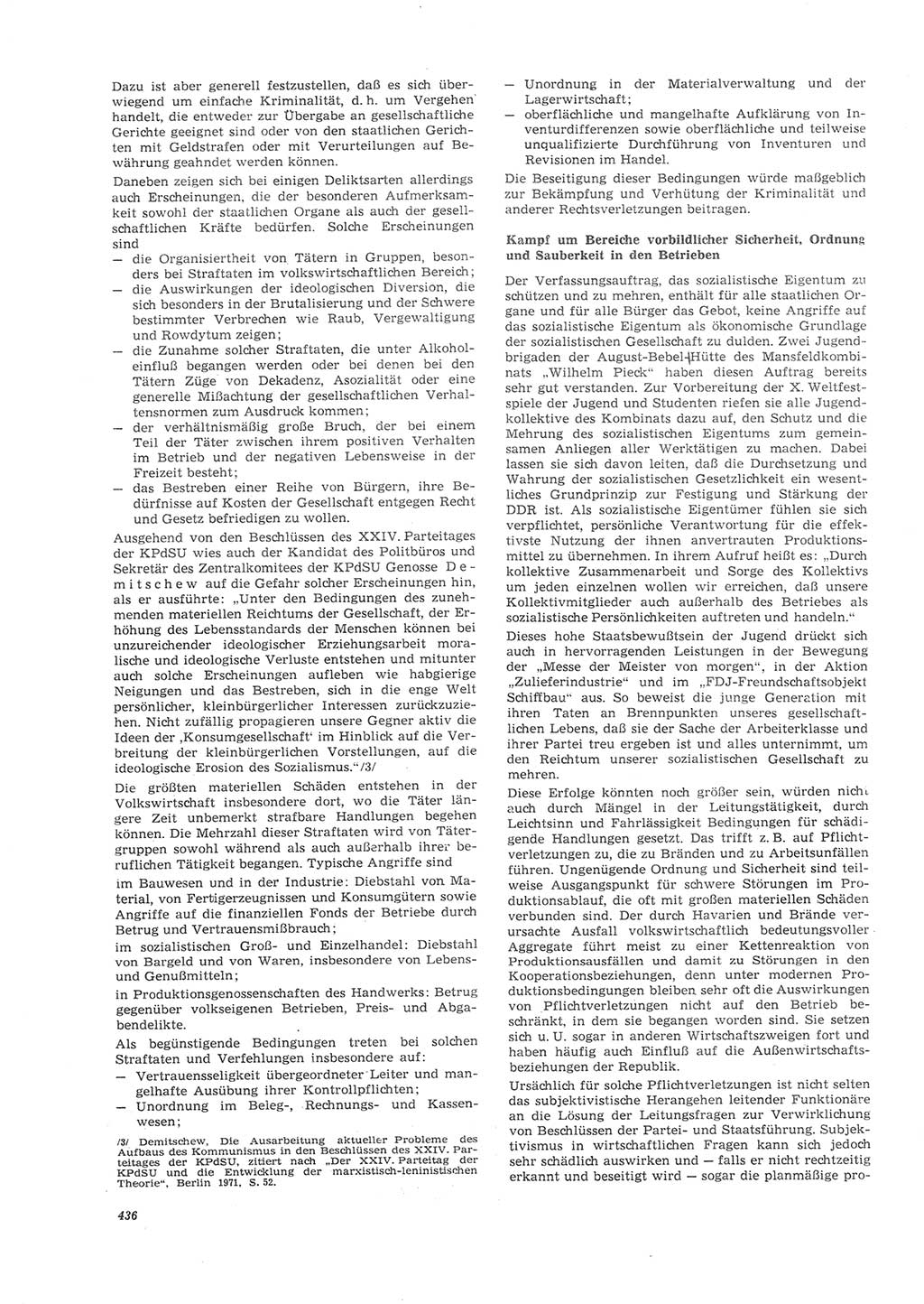 Neue Justiz (NJ), Zeitschrift für Recht und Rechtswissenschaft [Deutsche Demokratische Republik (DDR)], 26. Jahrgang 1972, Seite 436 (NJ DDR 1972, S. 436)