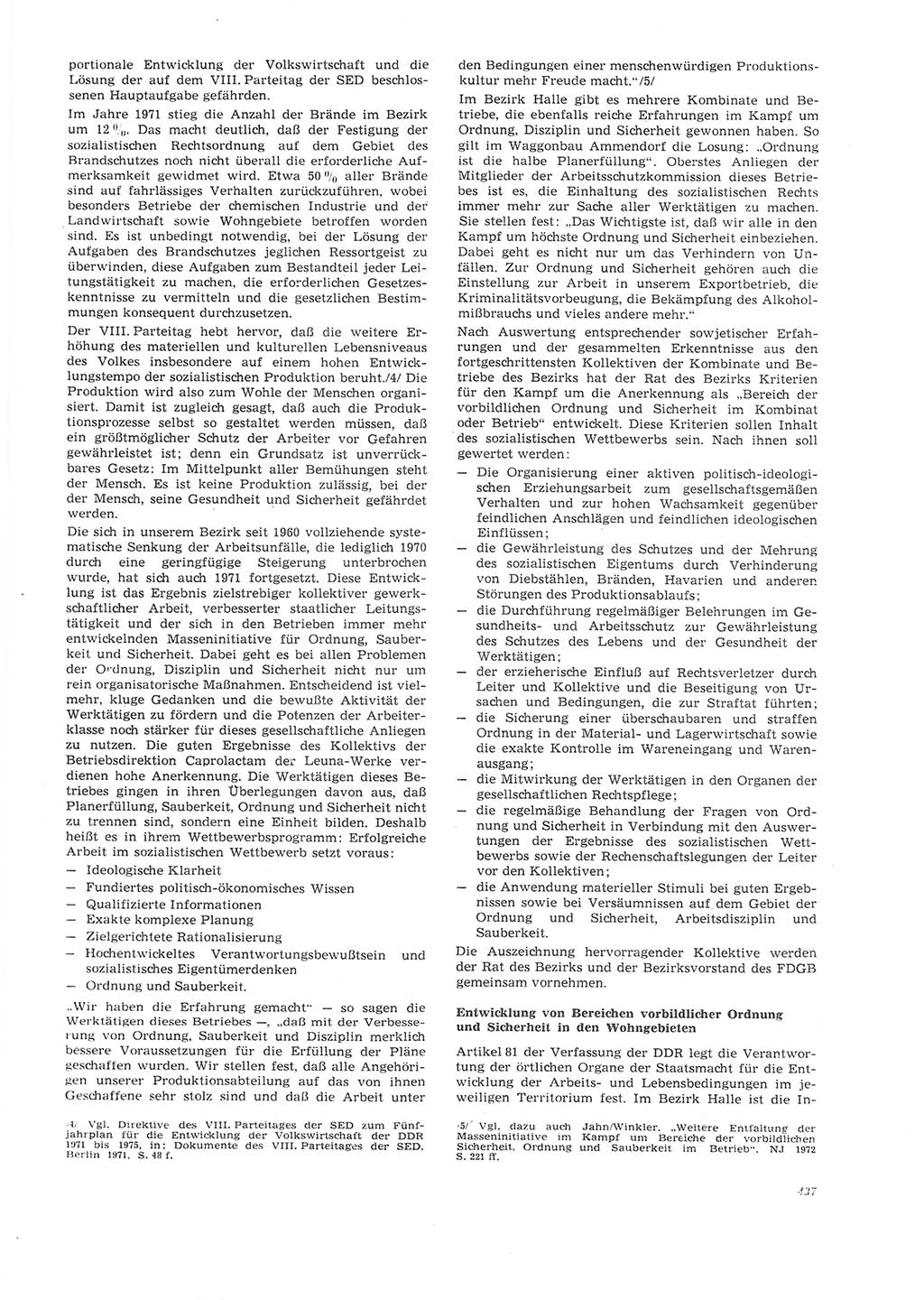 Neue Justiz (NJ), Zeitschrift für Recht und Rechtswissenschaft [Deutsche Demokratische Republik (DDR)], 26. Jahrgang 1972, Seite 437 (NJ DDR 1972, S. 437)