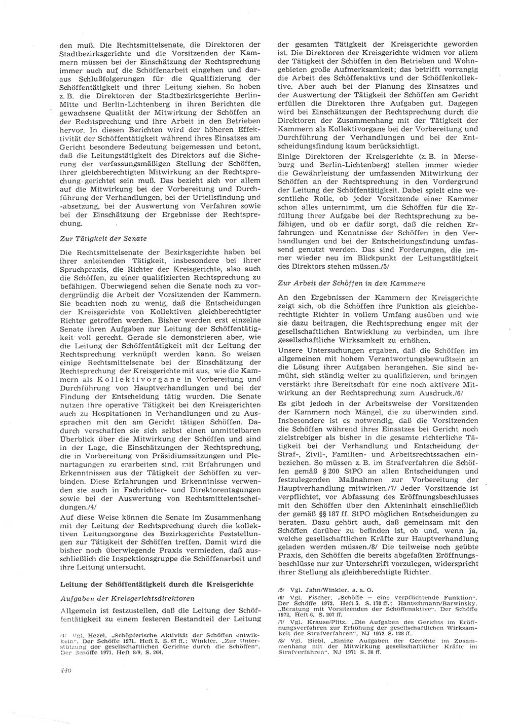 Neue Justiz (NJ), Zeitschrift für Recht und Rechtswissenschaft [Deutsche Demokratische Republik (DDR)], 26. Jahrgang 1972, Seite 440 (NJ DDR 1972, S. 440)
