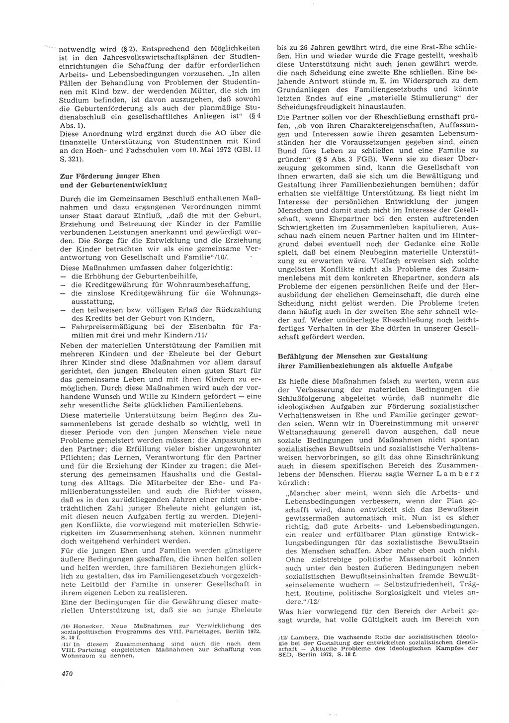 Neue Justiz (NJ), Zeitschrift für Recht und Rechtswissenschaft [Deutsche Demokratische Republik (DDR)], 26. Jahrgang 1972, Seite 470 (NJ DDR 1972, S. 470)