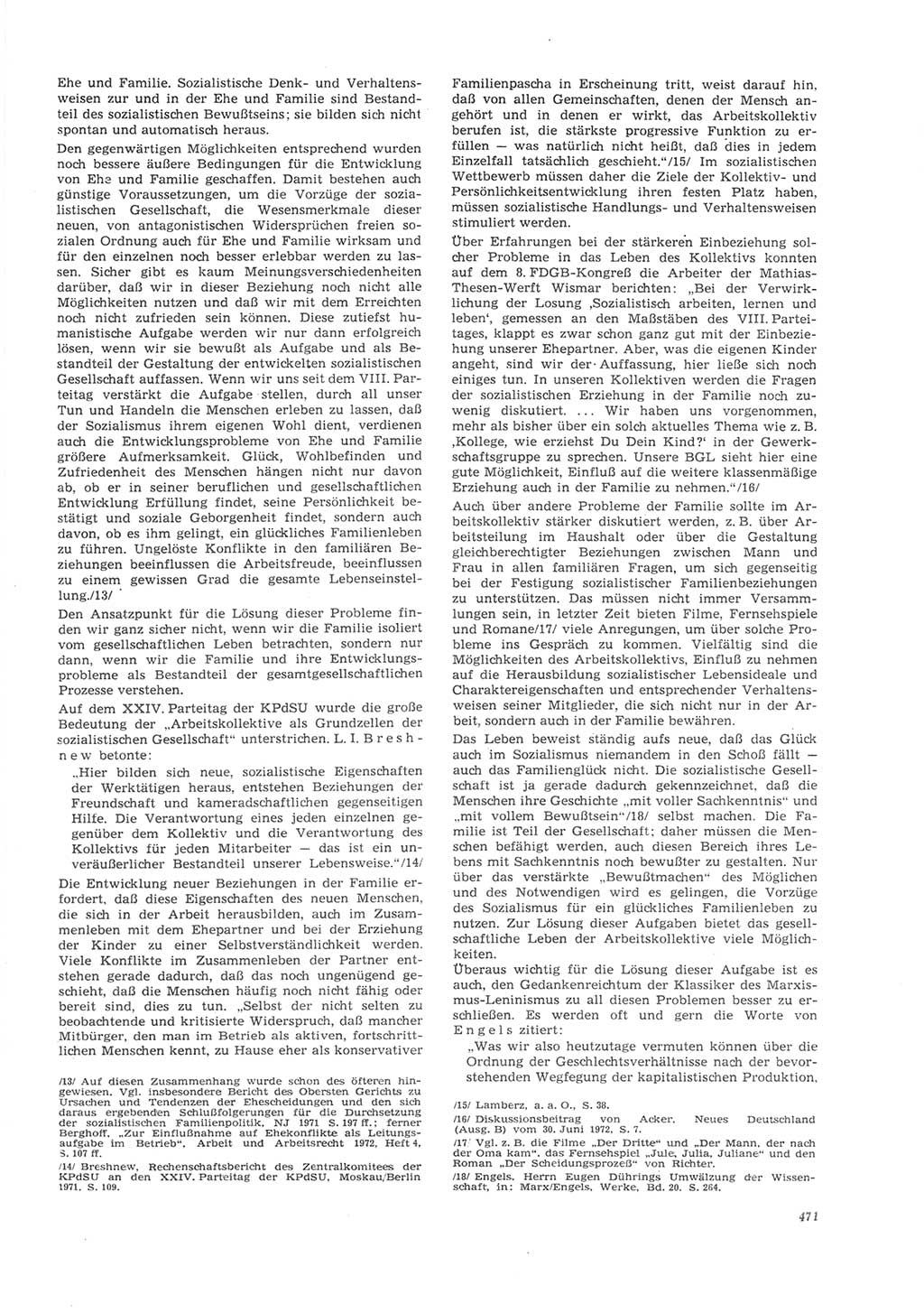 Neue Justiz (NJ), Zeitschrift für Recht und Rechtswissenschaft [Deutsche Demokratische Republik (DDR)], 26. Jahrgang 1972, Seite 471 (NJ DDR 1972, S. 471)